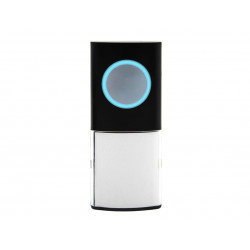 Uni-Com 98476+W96001 Portable Door Chime, Black