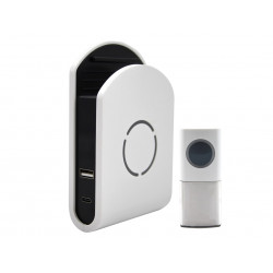 Uni-Com 98443GB+ W96001 Plug-in Door Chime with USB Charger
