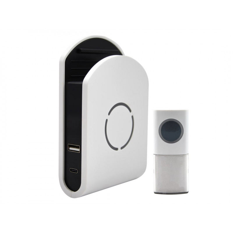 Uni-Com 98443GB+ W96001 Plug-in Door Chime with USB Charger Uni-Com 98443GB+ W96001 Plug-in Door Chime with USB Charger