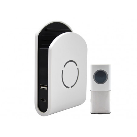 Uni-Com 98443GB+ W96001 Plug-in Door Chime with USB Charger