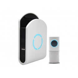 Uni-Com 98443GB+ W96001 Plug-in Door Chime with USB Charger