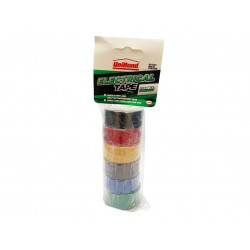 UniBond 2675477 Electrical Tape (6 Colour Pack) 19mm x 3.5m