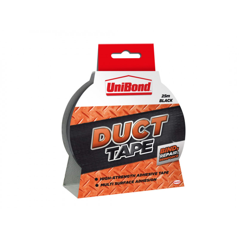 UniBond 2675764 DIY Duct Tape Black 50mm x 25m UniBond 2675764 DIY Duct Tape Black 50mm x 25m