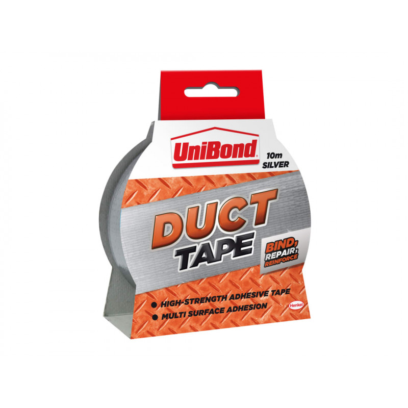 UniBond 2675774 DIY Duct Tape Silver 50mm x 10m UniBond 2675774 DIY Duct Tape Silver 50mm x 10m
