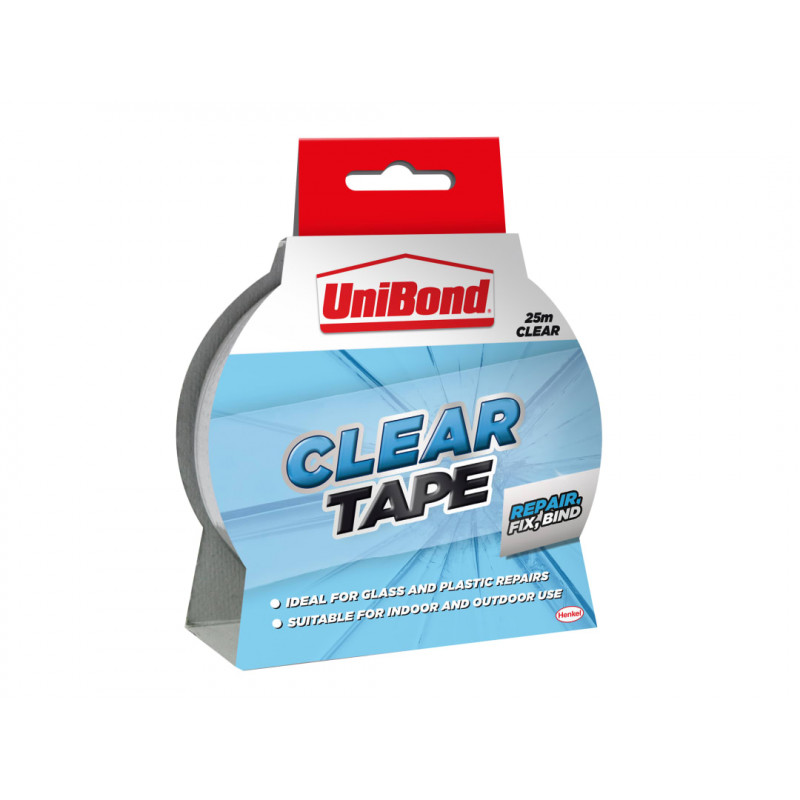 UniBond 2675780 Transparent Repair Tape 50mm x 20m UniBond 2675780 Transparent Repair Tape 50mm x 20m