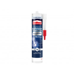 UniBond 2900057 Healthy Kitchen & Bathroom Anti Mould Sealant Translucent Cartridge 274g