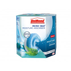 UniBond 2631290 AERO 360º Moisture Absorber Waterfall Freshness Refills (Pack 2)