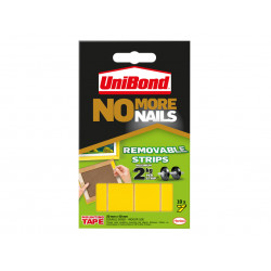 UniBond 2675762 No More Nails Indoor Removable Mounting Tape Strips (Pack of 10)