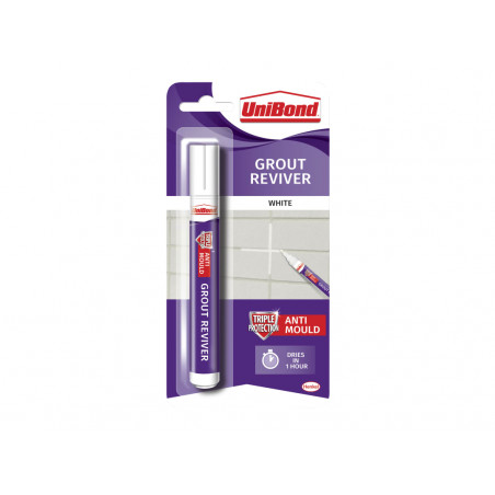 UniBond 1878160 White Grout Reviver Pen 7ml