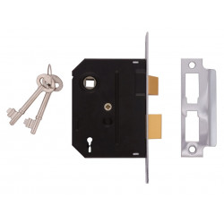 UNION J2295-CH-2.50 2295 2 Lever Mortice Sashlock Chrome Finish 63mm 2.5in Box