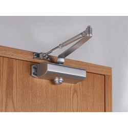 UNION J-CE3F-SIL CE3F Fixed Size 3 Rack & Pinion Door Closer Silver
