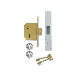 UNION V-3G115-SC-67 3G115 C Series 5 Lever Deadlock 67mm 2.5in Satin Chrome