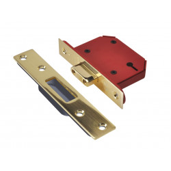 UNION Y2103S-PB-2.5 StrongBOLT 2103S 3 Lever Mortice Deadlock Polished Brass 68mm 2.5in Visi