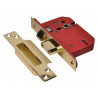 UNION Y2205S-PB-2.5 StrongBOLT 2205S 5 Lever Mortice Sashlock Polished Brass 68mm 2.5in Visi