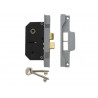 UNION Y2242-SE-2.50 2242 2 Lever Mortice Rebated Sashlock Silver Enamel 65.5mm 2.5in Visi