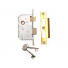 UNION Y2277-PL-2.50 2277 3 Lever Mortice Sashlock Polished Brass 65mm 2.5in Visi