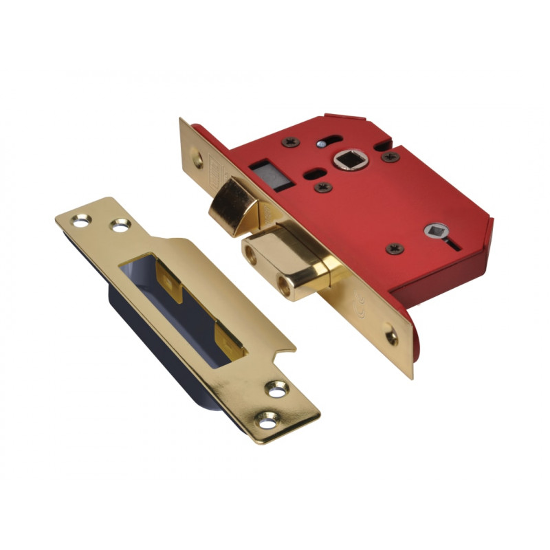 UNION Y22WCS-PB-3.0 StrongBOLT 22WCS Mortice Bathroom Lock Polished Brass 81mm 3in Visi UNION Y22WCS-PB-3.0 StrongBOLT 22WCS Mortice Bathroom Lock Polished Brass 81mm 3in Visi