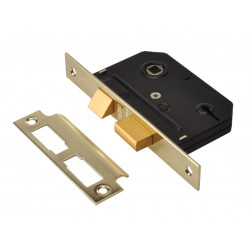 UNION Y-ES-SL-PB-2.5 ES-SL Essentials 3 Lever Mortice Sashlock Polished Brass 65mm 2.5in Visi