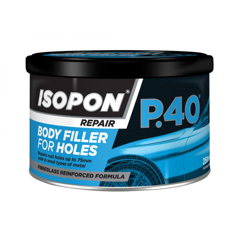 U-POL P40/S P.40 Body Filler for Holes Tin 250ml U-POL P40/S P.40 Body Filler for Holes Tin 250ml