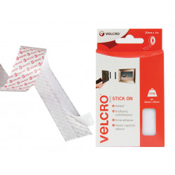 VELCRO® Brand 60210 VELCRO® Brand Stick On Tape 20mm x 1m White