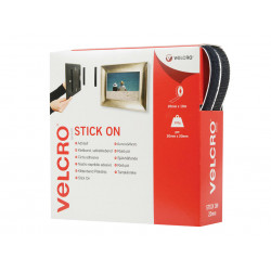 VELCRO® Brand 60220 VELCRO® Brand Stick On Tape 20mm x 10m Black