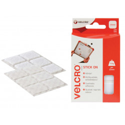 VELCRO® Brand 60235 VELCRO® Brand Stick On Squares 25mm White (Pack 24)