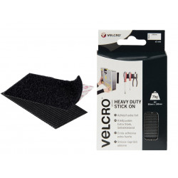 VELCRO® Brand 60239 VELCRO® Brand Heavy-Duty Stick On Strips (2) 50 x 100mm Black