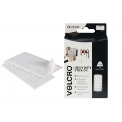 VELCRO® Brand 60240 VELCRO® Brand Heavy-Duty Stick On Strips (2) 50 x100mm White