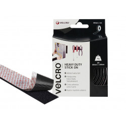 VELCRO® Brand VEL-EC60241-SRP6 VELCRO® Brand Heavy-Duty Stick On Tape 50mm x 1m Black