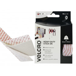 VELCRO® Brand 60242 VELCRO® Brand Heavy-Duty Stick On Tape 50mm x 1m White