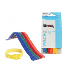 VELCRO® Brand 60250 VELCRO® Brand ONE-WRAP® Reusable Ties (5) 12mm x 20cm Multi-Colour