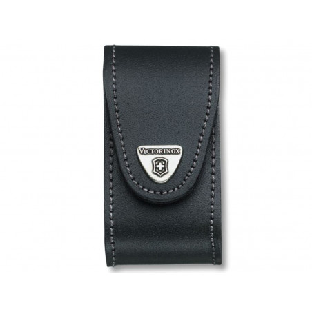 Victorinox 4.0521.3B1 Black Leather Belt Pouch (5-8 Layer)