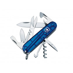 Victorinox 1.3703.T2B1 Climber Swiss Army Knife Translucent Blue Blister Pack