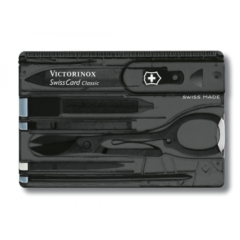 Victorinox 0.7133.T3B1 SwissCard Translucent Onyx Blister Pack Victorinox 0.7133.T3B1 SwissCard Translucent Onyx Blister Pack