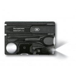 Victorinox 0.7333.T3B1 SwissCard Lite Translucent Black Blister Pack