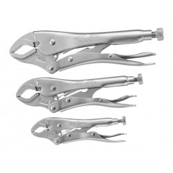 IRWIN® Vise-Grip® 10508020 Curved Jaw Locking Pliers Set of 3 (5CR/7CR/10CR)