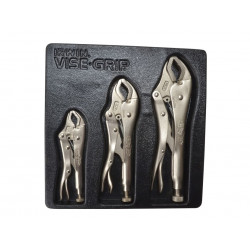 IRWIN® Vise-Grip® 10508020 Curved Jaw Locking Pliers Set of 3 (5CR/7CR/10CR)