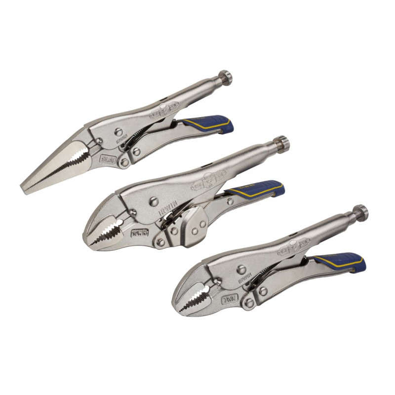 IRWIN® Vise-Grip® T76KBT Fast Release™ Locking Pliers Set of 3 7R 9LN & 10WR IRWIN® Vise-Grip® T76KBT Fast Release™ Locking Pliers Set of 3 7R 9LN & 10WR