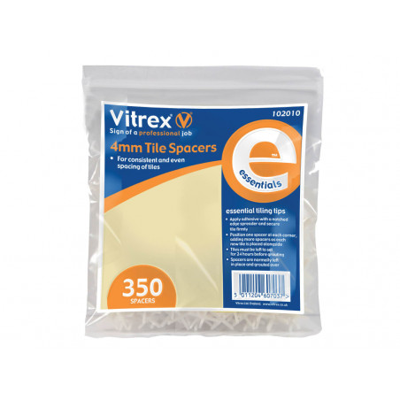 Vitrex 102010 Essential Tile Spacers 4mm (Pack 350)