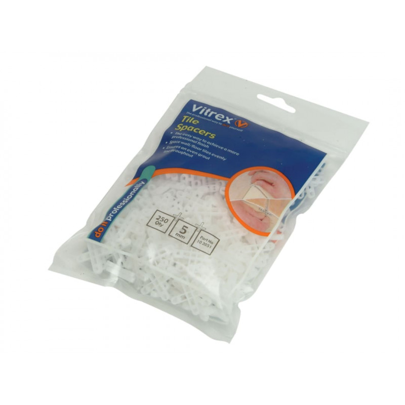 Vitrex 102041 Floor Tile Spacers 4mm (Pack 250) Vitrex 102041 Floor Tile Spacers 4mm (Pack 250)