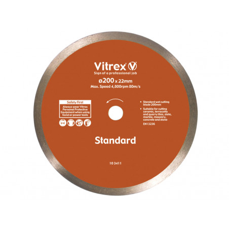 Vitrex 103411 Standard Diamond Blade 200mm