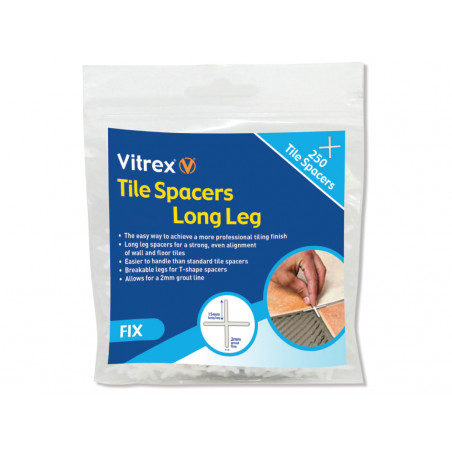 Vitrex LLS3250 Long Leg Spacer 3mm (Pack 250)