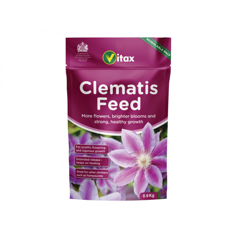 Vitax 6CF901 Clematis Feed 0.9kg Pouch Vitax 6CF901 Clematis Feed 0.9kg Pouch