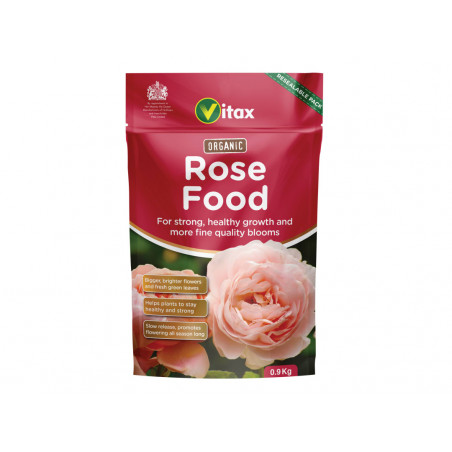 Vitax 6ORF901 Organic Rose Food 0.9kg Pouch
