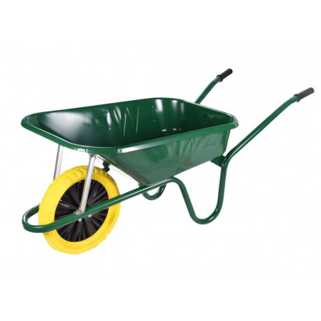 Walsall BGPP 90L Green Builder's Wheelbarrow - Puncture Proof