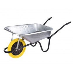 Walsall BGVPP 90L Galvanised Builder's Wheelbarrow - Puncture Proof