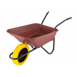 Walsall BSHBURPP Boxed 90L Burgundy Polypropylene Wheelbarrow - Puncture Proof