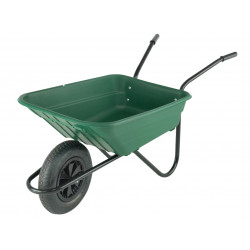 Walsall BSHGP Boxed 90L Green Polypropylene Wheelbarrow