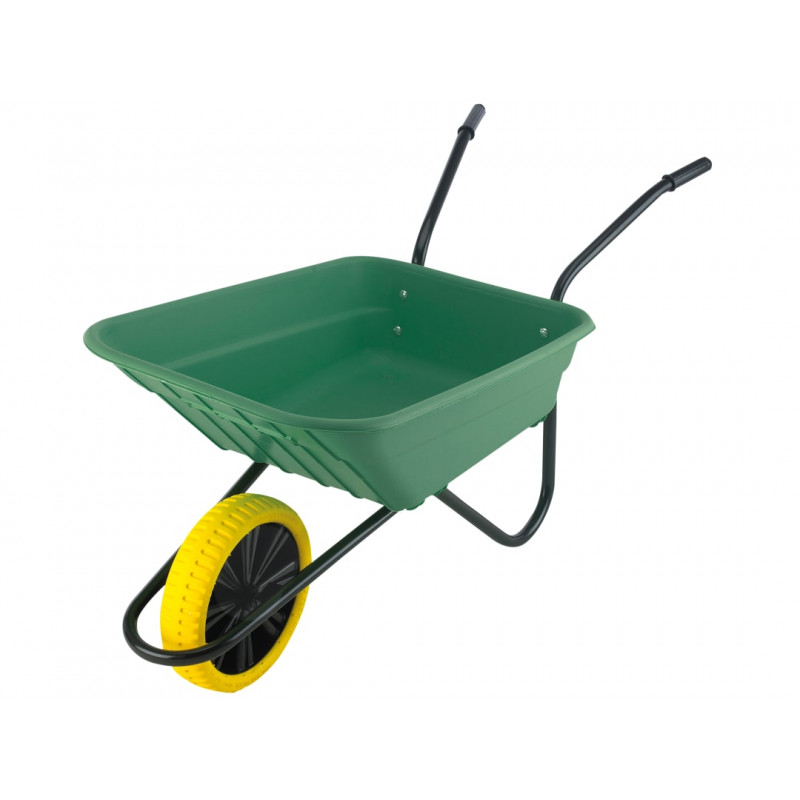 Walsall BSHGPP Boxed 90L Green Polypropylene Wheelbarrow - Puncture Proof Walsall BSHGPP Boxed 90L Green Polypropylene Wheelbarrow - Puncture Proof