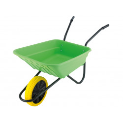 Walsall BSHLIMPP Boxed 90L Lime Polypropylene Wheelbarrow - Puncture Proof